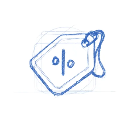 Bazaar concept - price tag